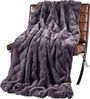 Webpelzdecke Felldecke Kuscheldecke Plaid 150x200 Rhombus anthrazit 40083 Bild 2