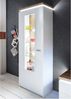 Vitrine Celine / Cali, Holzwerkstoff, Weiß, Holzfarben, 70 x 197 x 38 cm Bild 4