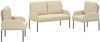 vidaXL Sofagarnituren 3 pcs Creme 115 x 56 x 80 cm Sperrholz 3406214 Bild 2