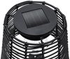 Spetebo LED Gartenleuchte Solar Lampe schwarz, mit Glühbirne, LED, warm weiß, in Rattan Optik Bild 4