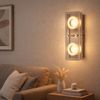 LED Wandleuchte, chrom, Glas klar, L 25 cm Bild 3