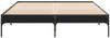 vidaXL Bettgestell Schwarz 140x200 cm Holzwerkstoff und Metall 845016 Bild 4