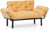 2-Sitzer-Schlafsofa, 'Nitta ', 85 x 70 x 155, Senf Bild 4