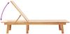 vidaXL Sonnenliegen 2 Stk. mit Tisch Creme Massivholz Akazie Textilene 3279252 Bild 5
