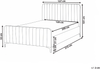 Bett mit Lattenrost Bouclé LUNAN 120 x 200 cm Beige Bild 2