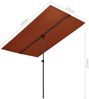 vidaXL Sonnenschirm mit Aluminium-Mast, 180x130 cm, Terrakotta Bild 3