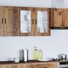 vidaXL Küchen-Hängeschrank mit Glastür Porto Altholz-Optik 854095 Bild 1