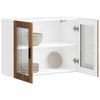vidaXL Küchen-Hängeschrank mit Glastür Porto Altholz-Optik 854095 Bild 5