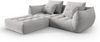 Micadoni Ecksofa Bloom 3-Sitzer Strukturierter Stoff Silber Bild 2