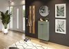 Schuhschrank >GW-AMECA< hängend / stehend, Taupegrün/ Navarra-Eiche-Dekor - 56x97x22cm (BxHxT) Bild 2