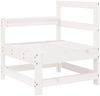 vidaXL Garten-Ecksofa Weiß Massivholz Kiefer 825500 Bild 2