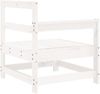 vidaXL Garten-Ecksofa Weiß Massivholz Kiefer 825500 Bild 5