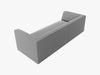 Micadoni Sofa Ruby 3-Sitzer Samt Salvador Grau Bild 3