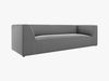Micadoni Sofa Ruby 3-Sitzer Samt Salvador Grau Bild 2