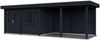 Lugarde Select Modern Gartenhaus Vordach Hagen 388x250cm + 400cm - Schwarzes Öl Bild 2