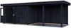 Lugarde Select Modern Gartenhaus Vordach Hagen 388x250cm + 400cm - Schwarzes Öl Bild 3
