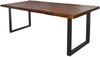 Esstisch Baumkante massiv Mango honigfarben 280 x 100 U-Gestell schwarz CALI 150438344 Bild 2