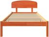 vidaXL Bettrahmen Wachsbraun 100 x 200 cm Massives Kiefernholz 872079 Bild 5