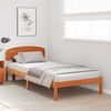 vidaXL Bettrahmen Wachsbraun 100 x 200 cm Massives Kiefernholz 872079 Bild 3