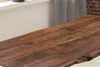 Esstisch Baumkante Akazie nussbaumfarben 300 x 100 cm geschlossenes X-Gestell schwarz KASIMIR 76522176 Bild 4