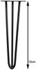 Tischbeine 4er-Set Hairpin 72 cm Haarnadelbeine Schwarz Möbelfüße Tischkufen Bild 5