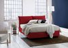 Dmora Doppelbett Agalo, Stoffbett mit Stauraum, Öffnung vorne, geeignet für Matratzen 140 x 200 cm, 100 % Made in Italy, Rot Bild 2