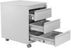 Rollcontainer, 3 Schübe, Farbe grau RAL 7035 pulverbeschichtet Bild 4