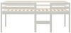 vidaXL Hochbett Weiß 90x190 cm Massivholz Kiefer 821615 Bild 5