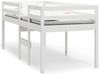 vidaXL Hochbett Weiß 90x190 cm Massivholz Kiefer 821615 Bild 2