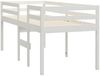 vidaXL Hochbett Weiß 90x190 cm Massivholz Kiefer 821615 Bild 4