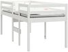 vidaXL Hochbett Weiß 90x190 cm Massivholz Kiefer 821615 Bild 3