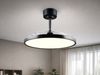 LED Deckenleuchte KASFJORD Schwarz mit ausklappbarem Ventilator, Ø 49 - 106,5cm Bild 5