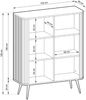 Selsey 'Zova' Highboard 2-türig, weiß, ca. 129 x 103 x 39 cm Bild 3
