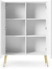 Selsey 'Zova' Highboard 2-türig, weiß, ca. 129 x 103 x 39 cm Bild 2
