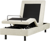 Verstellbares Bett ohne Kopfteil Stoff CASTELLAN 80 x 200 cm Beige Bild 5
