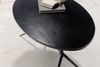 FineBuy Couchtisch 90x50x35 cm Mango Massivholz / Metall Schwarz Sofatisch Oval, Design Wohnzimmertisch mit natürlicher Holzmaserung, Kaffeetisch Wohnzimmer Modern Bild 4