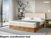 MEBLINI Boxspringbett LOFTY 4 200x220 cm mit Bettkasten - H4/Beige Samt Polsterbett - Doppelbett mit Topper & Taschenfederkern-Matratze Bild 3