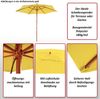 Sonnenschirm Florida, Gartenschirm Marktschirm, Ø 3m Polyester/Holz ~ bordeaux Bild 2