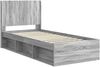 vidaXL Bettgestell mit Stauraum und Kopfteil Graues Sonoma 90 x 200 cm 3413898 Bild 4
