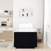 vidaXL Bettrahmen mit Matratze Schwarz 100 x 200 cm Stoff 3399337 Bild 4