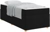 vidaXL Bettrahmen mit Matratze Schwarz 100 x 200 cm Stoff 3399337 Bild 3