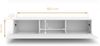 AX LIVING Lowboard Zivolli 160 Lamellenfront TV-Hängeschrank Schwarz/Weiße Lamellen Bild 5