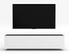 AX LIVING Lowboard Zivolli 160 Lamellenfront TV-Hängeschrank Schwarz/Weiße Lamellen Bild 4
