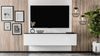 AX LIVING Lowboard Zivolli 160 Lamellenfront TV-Hängeschrank Schwarz/Weiße Lamellen Bild 2
