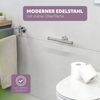 Bad-Serie PIAZZA - Toilettenpapierhalter 2in1, aus Edelstahl matt Bild 4