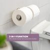 Bad-Serie PIAZZA - Toilettenpapierhalter 2in1, aus Edelstahl matt Bild 5