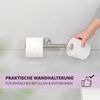 Bad-Serie PIAZZA - Toilettenpapierhalter 2in1, aus Edelstahl matt Bild 3