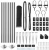 vidaXL Sechseckiger Zaun mit Pfosten 10 x 1 m PVC-beschichteter Stahl 3353200 Bild 5