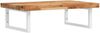 vidaXL Waschbeckenregal Wandmontage Stahl und Akazienholz 3302848 Bild 2