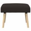 vidaXL Bank Uni Schwarz 60 x 40 x 45 cm Bouclé 42038403 Bild 5